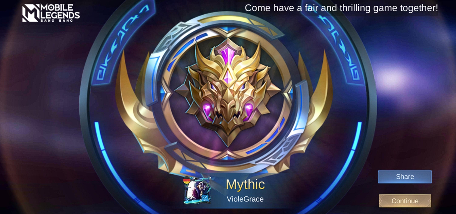 Rank Mythic MLBB